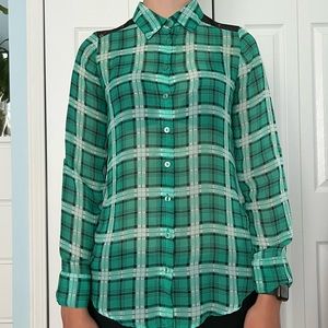 A. Byer Plaid Button Down